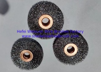 China Surface Finishing 75mm OD Stainless Steel Wire Brush,Ringlock Wire Wheel Brush supplier